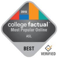 most popular online college ranking badge