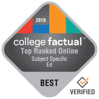 top ranked online college ranking badge